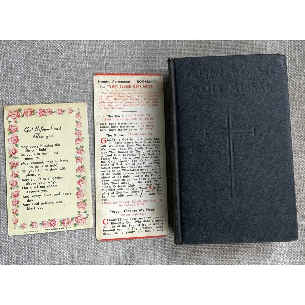 Saint Joseph Daily Missal 1956 Catholic Prayer Book Confraternity Revised Editio